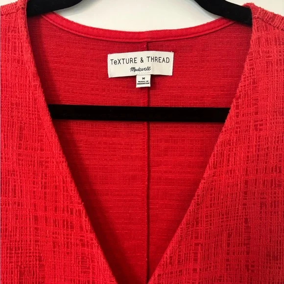 Madewell Texture & Thread Crosshatch Side-Tie Dress - Picture 6 of 8